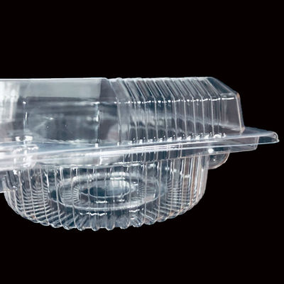 SH-0058 Emballages en PET transparents jetables de qualité alimentaire pour gâteaux à la pâte d'œuf à emporter