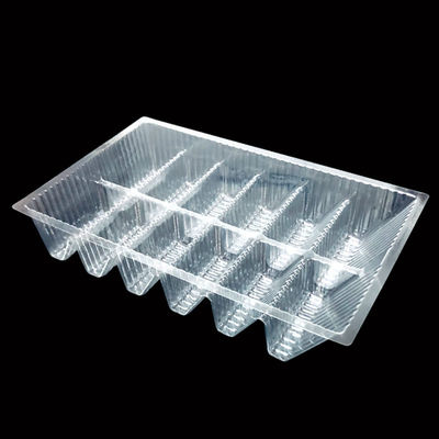 Caractéristique des matériaux recyclables plateau de PET transparent personnalisé pour les confiseries