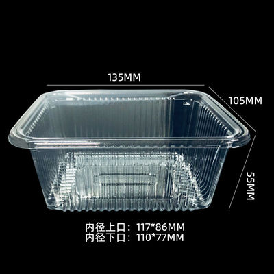 Boîte à gâteaux en PET personnalisable Plateau d'insertion Emballage en ampoules pour boulangerie Fruits et légumes