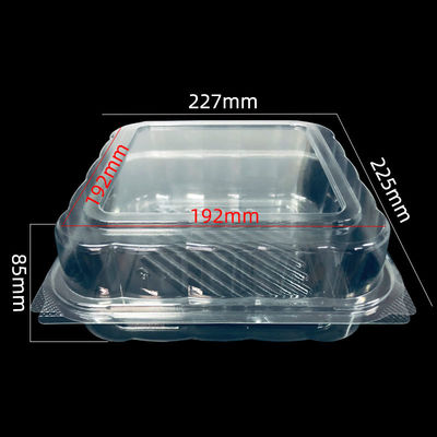 Emballages en PET directement personnalisés pour les aliments de boulangerie clairs et durables
