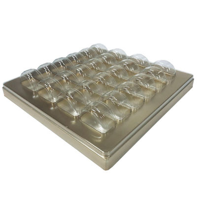 Boîte en plastique avec couvercle pour les biscuits à la macaron, pâtisseries et certifié ISO9001