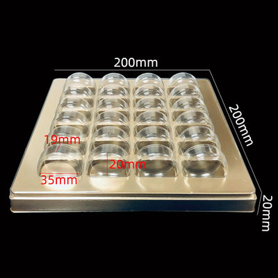 Boîte en plastique avec couvercle pour les biscuits à la macaron, pâtisseries et certifié ISO9001