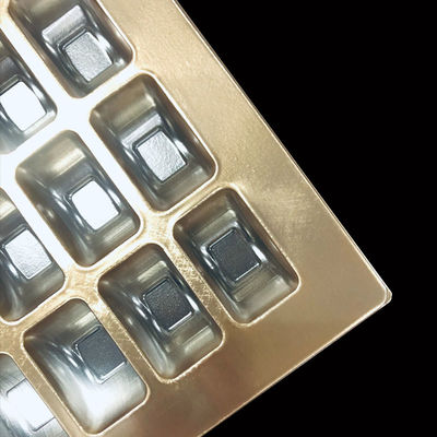 Boîte en plastique avec couvercle pour les biscuits à la macaron, pâtisseries et certifié ISO9001