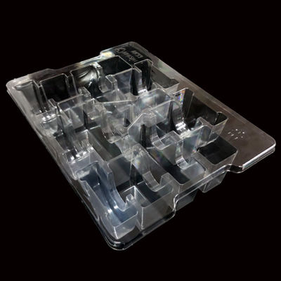 Plateau à ampoules en PET transparent pour les composants matériels du matériel d'emballage en plastique recyclable
