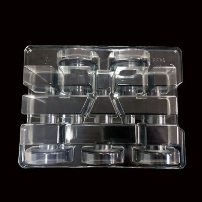 Plateau à ampoules en PET transparent pour les composants matériels du matériel d'emballage en plastique recyclable