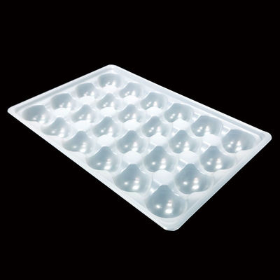 OEM ODM Plateau à ampoules en PP blanc naturel pour boules de pieuvre Boulettes de viande Épaisseur 0,2-2,0 mm