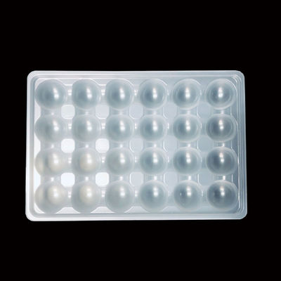 OEM ODM Plateau à ampoules en PP blanc naturel pour boules de pieuvre Boulettes de viande Épaisseur 0,2-2,0 mm