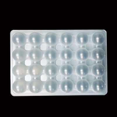 OEM ODM Plateau à ampoules en PP blanc naturel pour boules de pieuvre Boulettes de viande Épaisseur 0,2-2,0 mm
