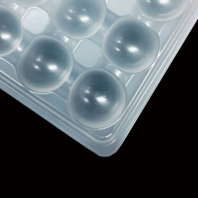 OEM ODM Plateau à ampoules en PP blanc naturel pour boules de pieuvre Boulettes de viande Épaisseur 0,2-2,0 mm
