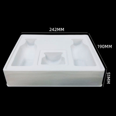 Plateau d'insertion cosmétique en velours PS pour kit de soins de la peau en 3 pièces Matériau de qualité industrielle
