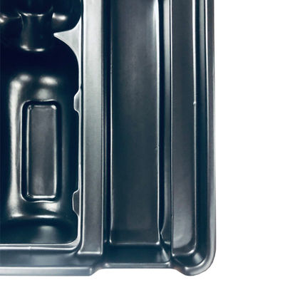 Plateau d'insertion en plastique recyclable sur mesure pour l'emballage cosmétique à goutte à goutte MOQ 10000 PC