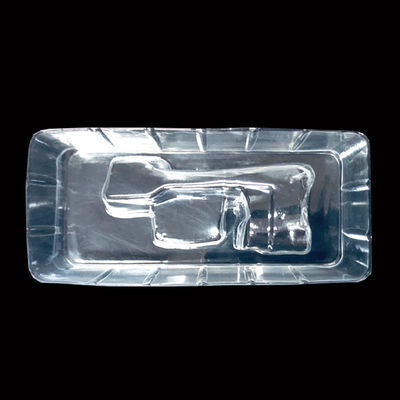 Plateau d'insertion de cloche en PET transparent personnalisé pour les outils de maquillage de pot de poudre d'ongle Chrome Made