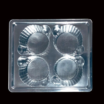 Produits alimentaires de qualité 4 Boîtes en plastique pour gâteaux jetables Muffins Type plastique PET