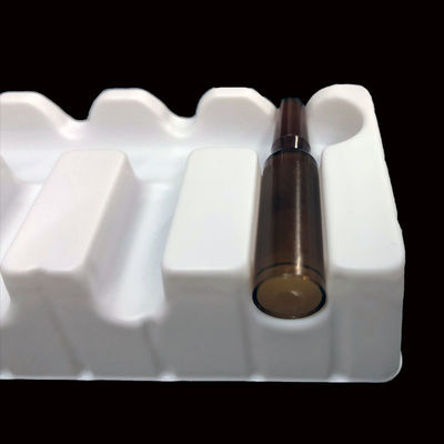 Emballage en plastique semi-fermé Plateau d' insertion en PET blanc pour ampoules