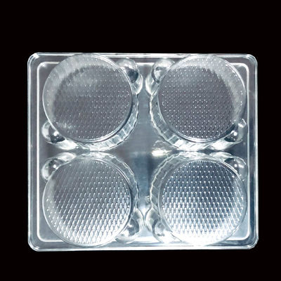 Produits alimentaires de qualité 4 Boîtes en plastique pour gâteaux jetables Muffins Type plastique PET