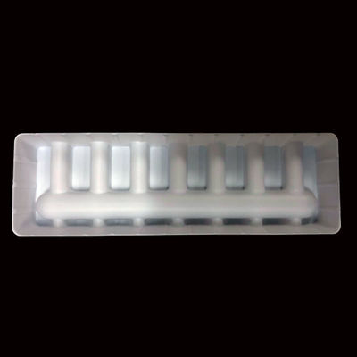 Emballage en plastique semi-fermé Plateau d' insertion en PET blanc pour ampoules