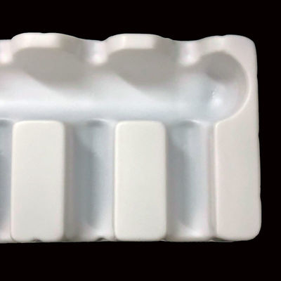 Emballage en plastique semi-fermé Plateau d' insertion en PET blanc pour ampoules