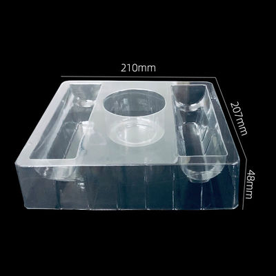 Emballage cosmétique de forme et de taille personnalisables Plateau en PET à ampoules transparent pour le kit de soins de la peau