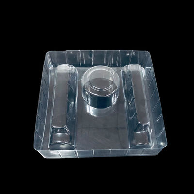 Emballage cosmétique de forme et de taille personnalisables Plateau en PET à ampoules transparent pour le kit de soins de la peau