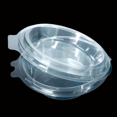 Taille personnalisée Clamshell en PET claire pour les bols en papier en aluminium