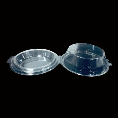 Taille personnalisée Clamshell en PET claire pour les bols en papier en aluminium