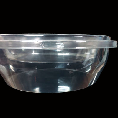 Taille personnalisée Clamshell en PET claire pour les bols en papier en aluminium