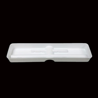 Conception interne certifiée ISO Texture mate Plateau à ampoules PS blanc pour crayon de sourcils
