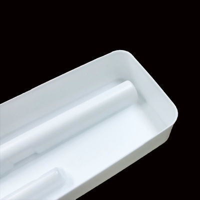 Conception interne certifiée ISO Texture mate Plateau à ampoules PS blanc pour crayon de sourcils
