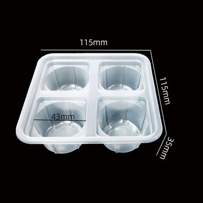 Plateau à ampoules en PP résistant au froid sur mesure pour les boules de poisson Boules de viande Emballage alimentaire