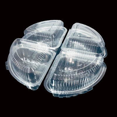 Boîte en plastique à quart de tour pour gâteaux au fromage hamburgers à fromage