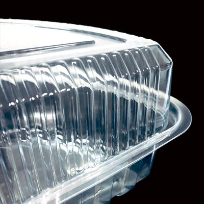 Boîte en plastique à quart de tour pour gâteaux au fromage hamburgers à fromage