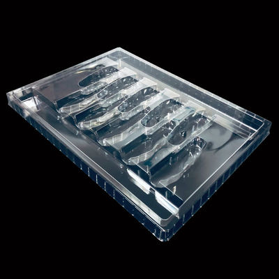 Emballage en plastique PET transparent, plateau jetable sur mesure pour couteaux pliants