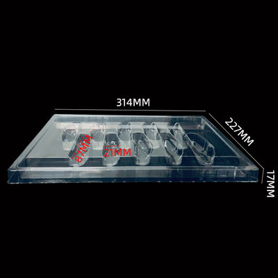 Emballage en plastique PET transparent, plateau jetable sur mesure pour couteaux pliants