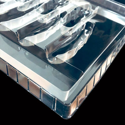 Emballage en plastique PET transparent, plateau jetable sur mesure pour couteaux pliants