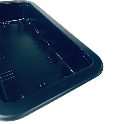 39000m2 de surface de production personnalisé plateau jetable en PP noir pour les aliments