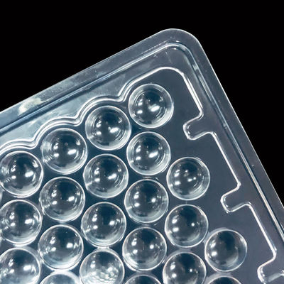Classe 100 Plateau à ampoules en PET transparent Plateau moulé pour lentilles de contact et pièces optiques