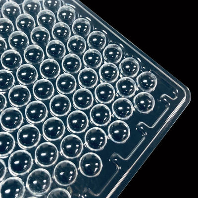 Classe 100 Plateau à ampoules en PET transparent Plateau moulé pour lentilles de contact et pièces optiques