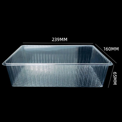 Boîtes en plastique PET transparentes plateau à ampoules pour le pain boulangerie muffin salade de gâteau sur mesure