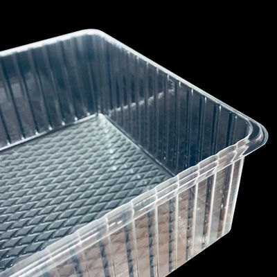 Boîtes en plastique PET transparentes plateau à ampoules pour le pain boulangerie muffin salade de gâteau sur mesure