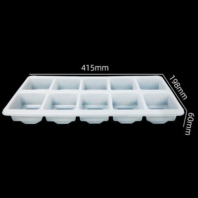 39000m2 d'aire de production personnalisée huit sections plateau à ampoules en PP pour mini gâteau