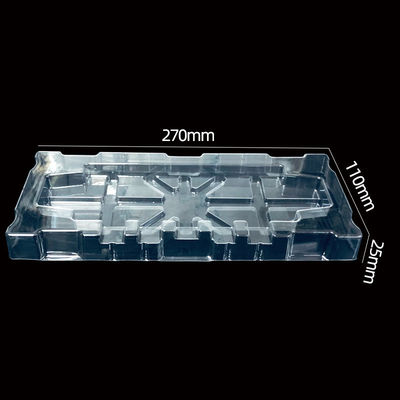 Emballage en ampoules Plateau d'insertion en plastique moulé en PET transparent pour pièces électroniques