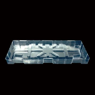 Emballage en ampoules Plateau d'insertion en plastique moulé en PET transparent pour pièces électroniques
