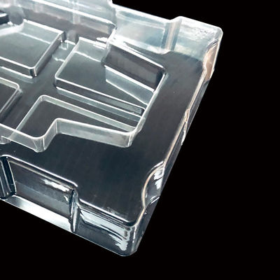 Emballage en ampoules Plateau d'insertion en plastique moulé en PET transparent pour pièces électroniques