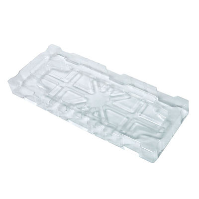 Emballage en ampoules Plateau d'insertion en plastique moulé en PET transparent pour pièces électroniques