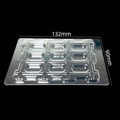 Plateau de bulle en PET transparent empilé et personnalisé pour l'emballage de composants électroniques