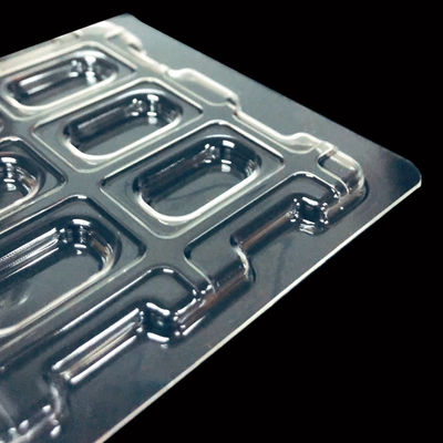 Plateau de bulle en PET transparent empilé et personnalisé pour l'emballage de composants électroniques