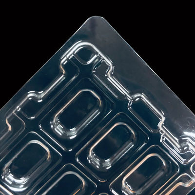 Plateau de bulle en PET transparent empilé et personnalisé pour l'emballage de composants électroniques