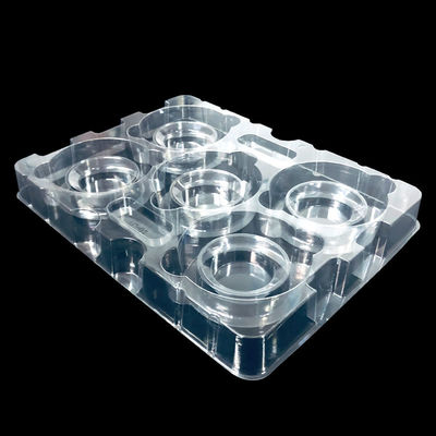 Plateau moulé en PET transparent et empilable sur mesure pour les composants de semi-conducteurs matériels