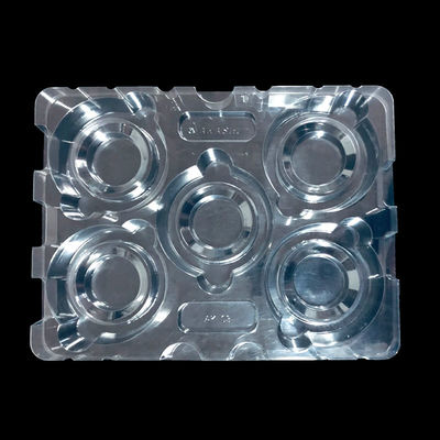 Plateau moulé en PET transparent et empilable sur mesure pour les composants de semi-conducteurs matériels