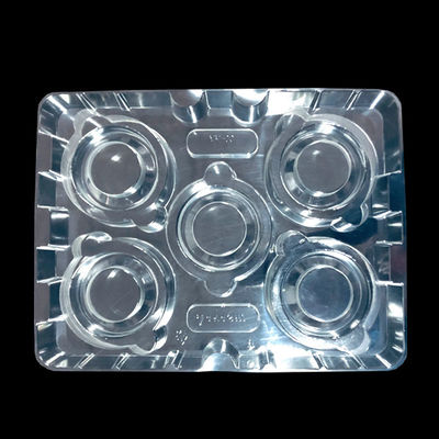 Plateau moulé en PET transparent et empilable sur mesure pour les composants de semi-conducteurs matériels